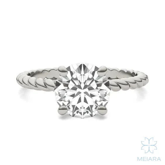 Eve Round Brilliant Classic Heritage Rope Solitaire