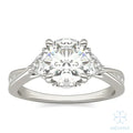 Eve Round Radiant Three-Stone Ring
