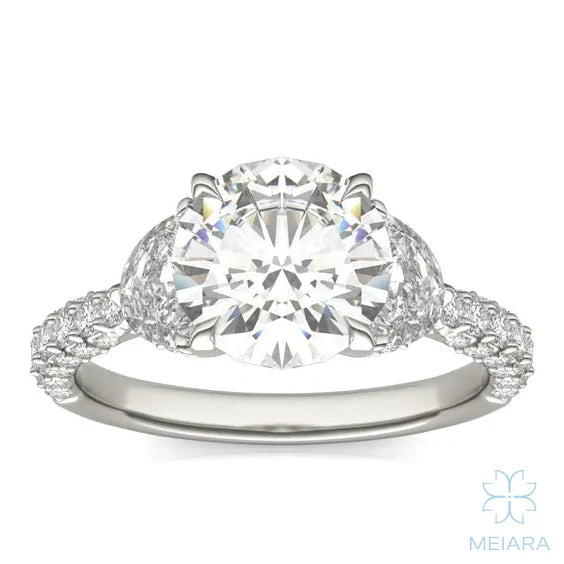 Lume Round Three-Stone Ring