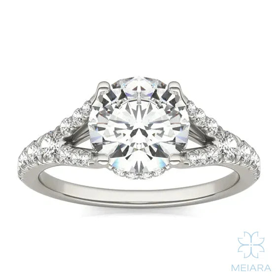 Eve Round Brilliant Duo Engagement Ring