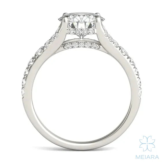 Eve Round Brilliant Duo Engagement Ring