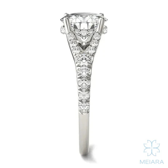 Eve Round Brilliant Duo Engagement Ring