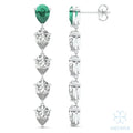 Aria Emerald Drop Earrings