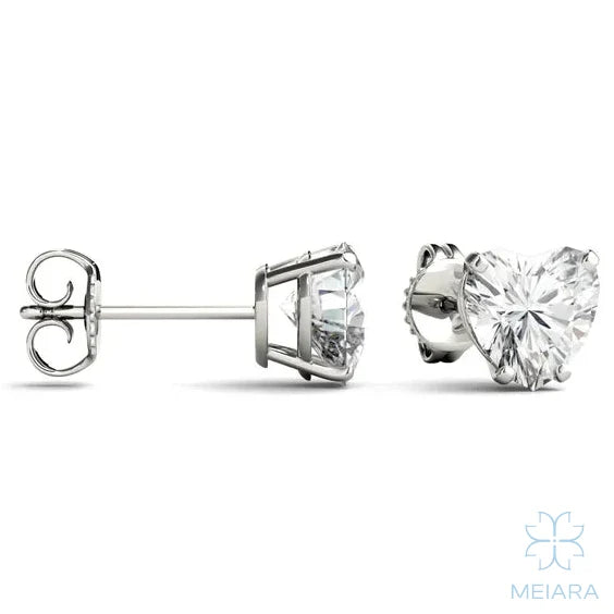 Heart Radiance Stud Earrings - view 2
