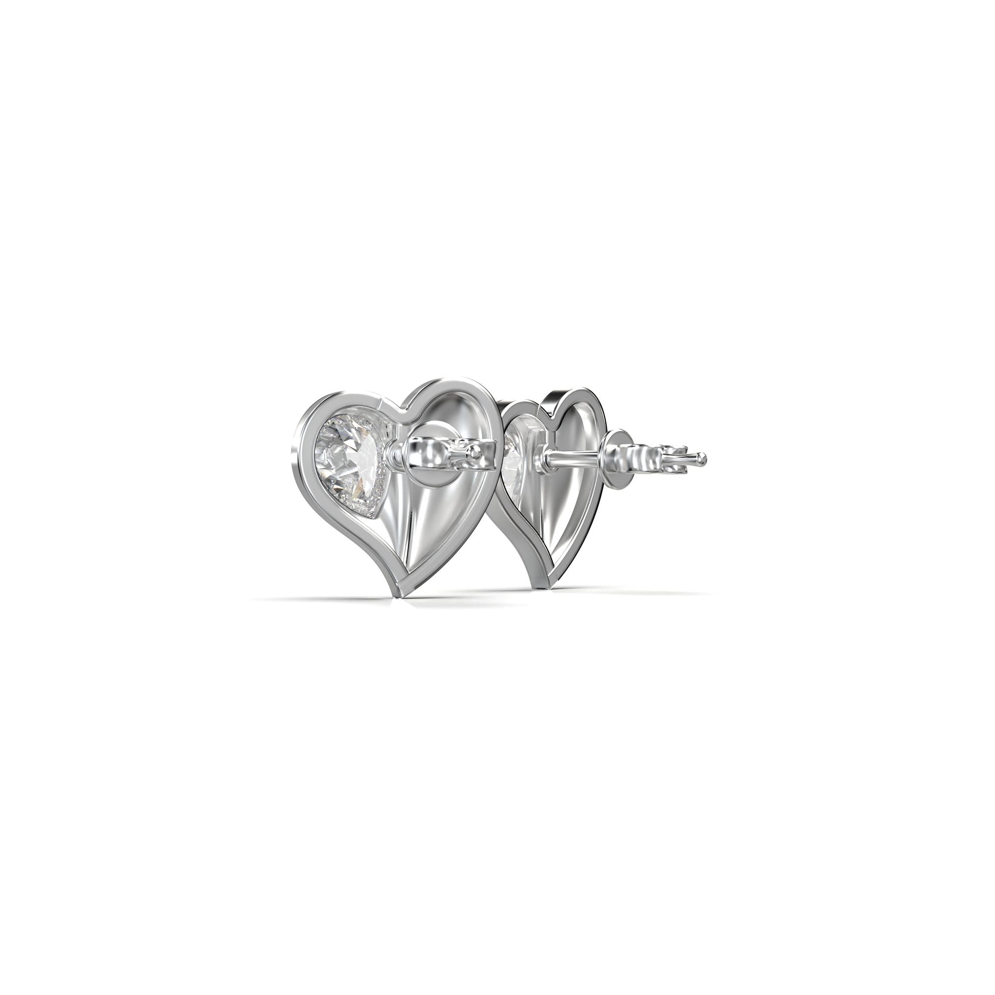 Eve Heart Radiance Stud Earrings