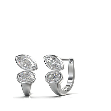 Eve Marquise Radiance Hoop Earrings