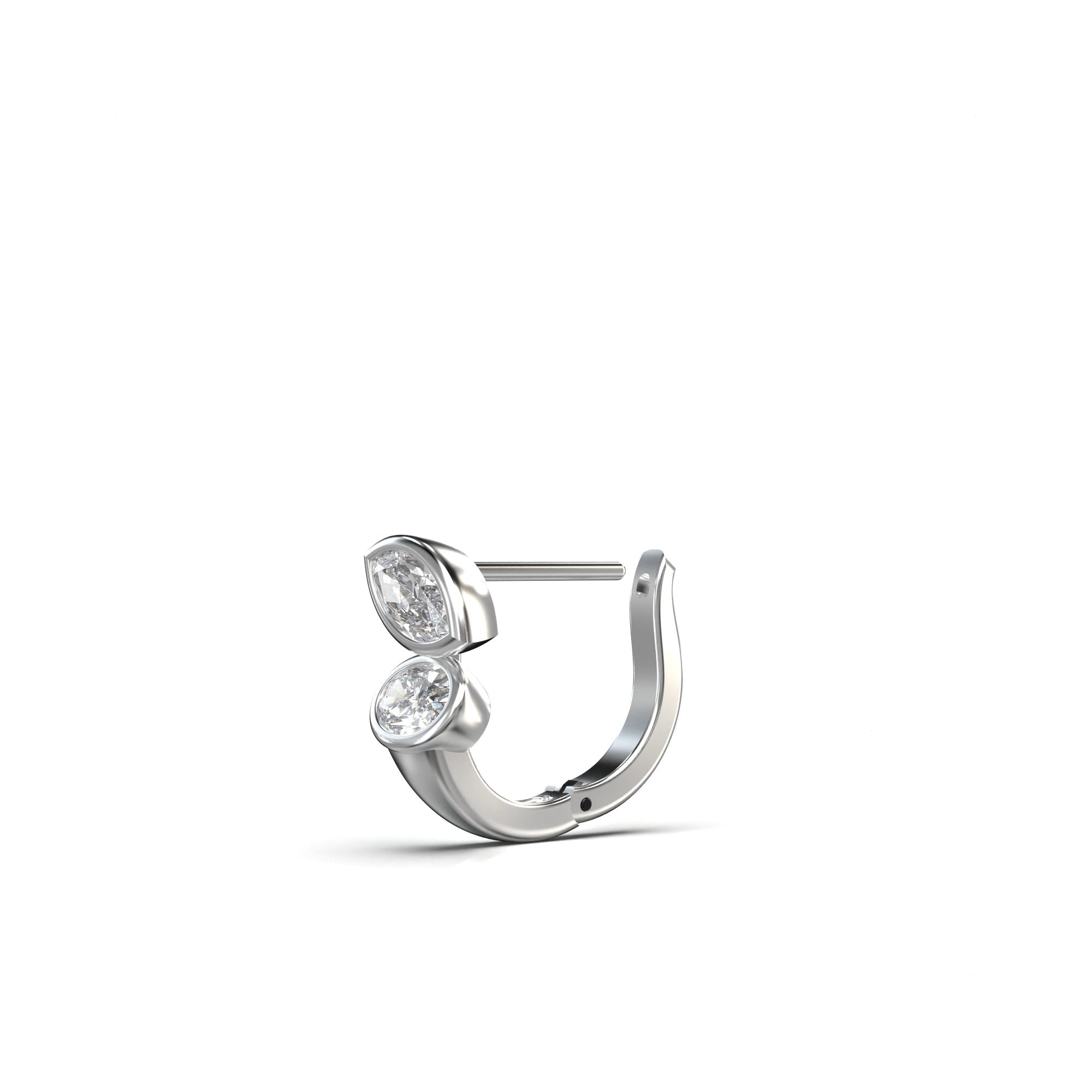 Eve Marquise Radiance Hoop Earrings