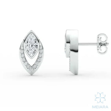 Marquise Shimmer Stud Earrings - view 1