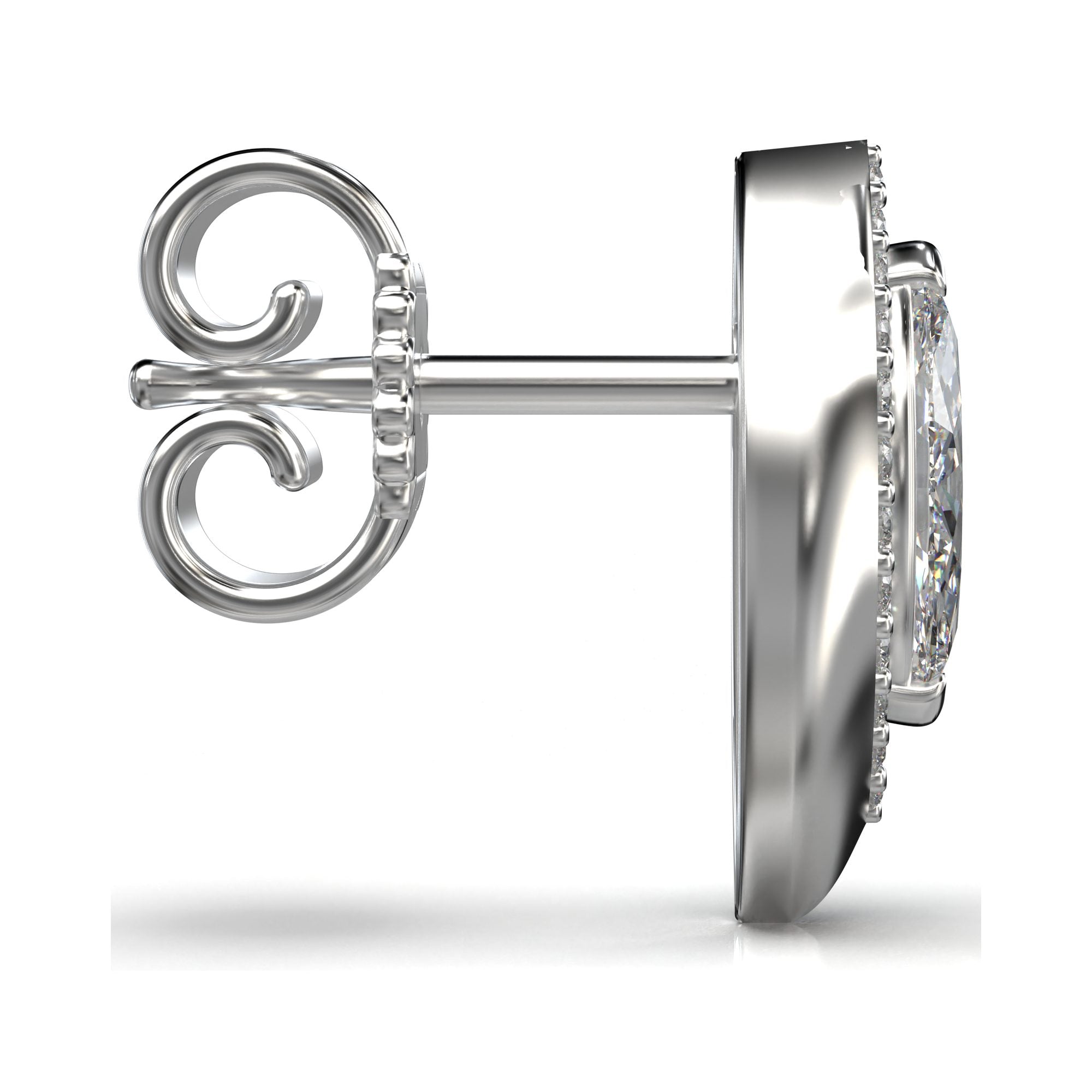 Eve Marquise Shimmer Stud Earrings