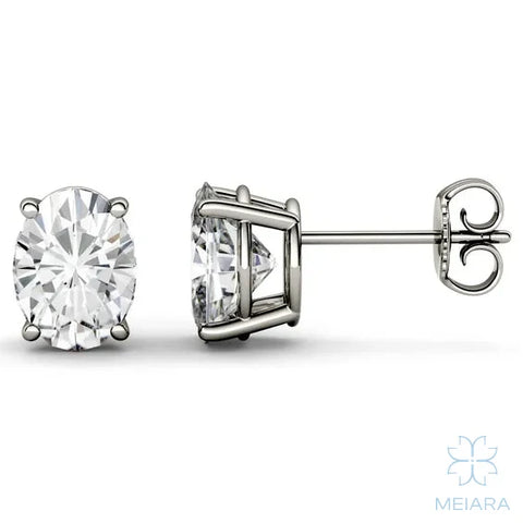 Eve Oval Grace Stud Earrings