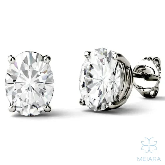 Eve Oval Grace Stud Earrings