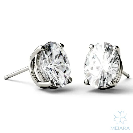 Eve Oval Grace Stud Earrings