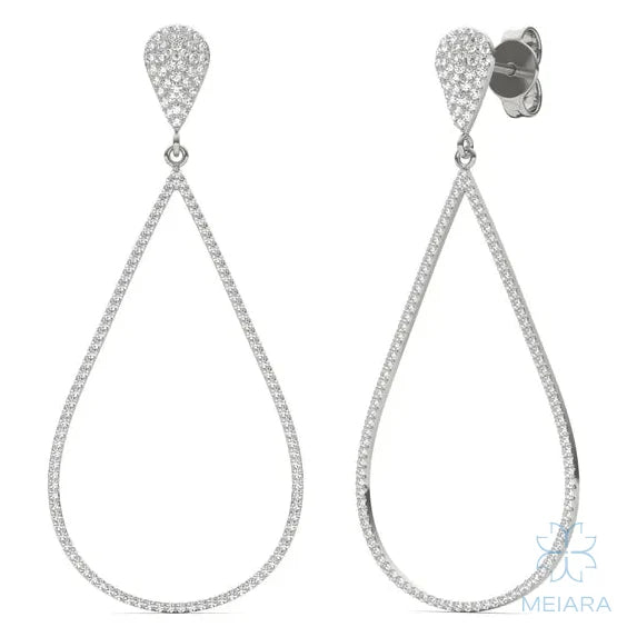 Teardrop Aria Drop Earrings - view 3