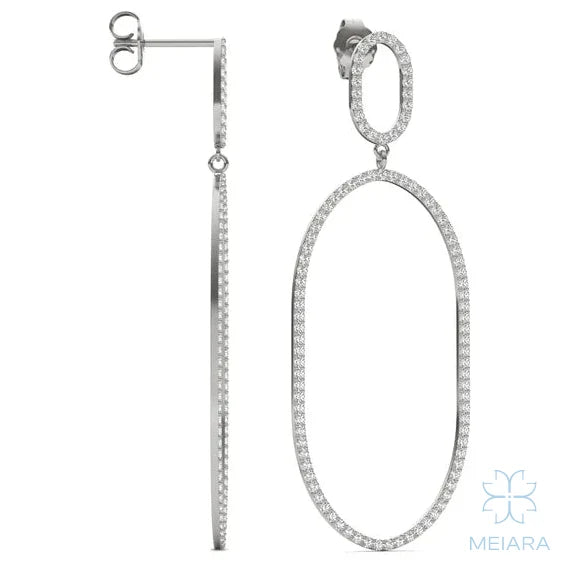Ellipse Aria Drop Earrings - view 2