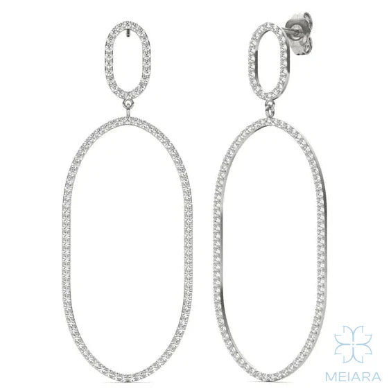 Ellipse Aria Drop Earrings - view 3