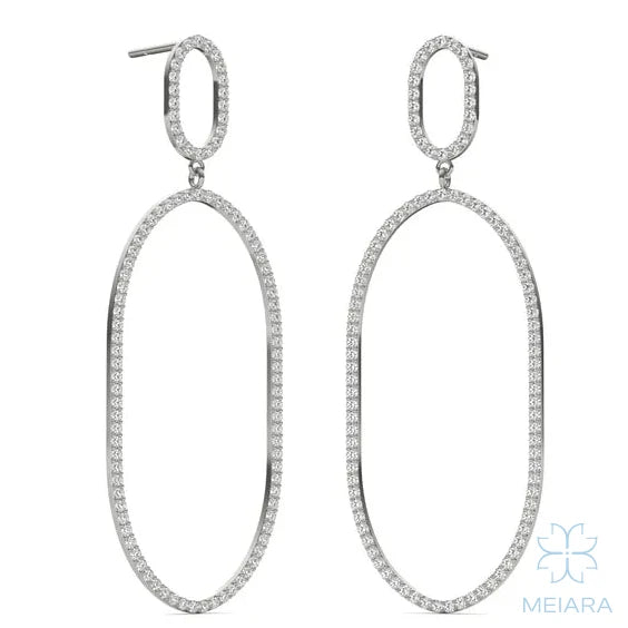 Ellipse Aria Drop Earrings - view 4