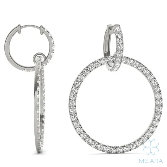 Infinite Drop Hoop Earrings - view 2