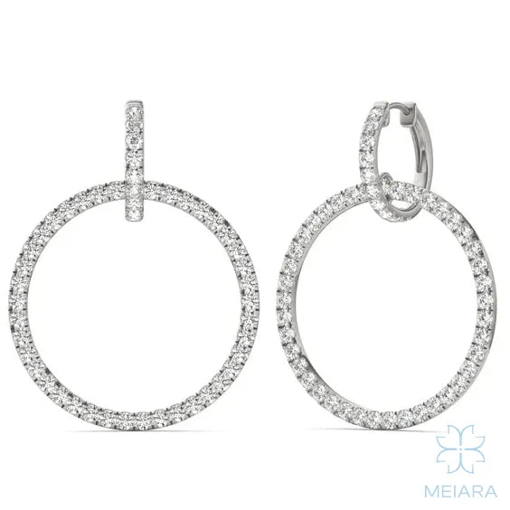 Infinite Drop Hoop Earrings - view 3