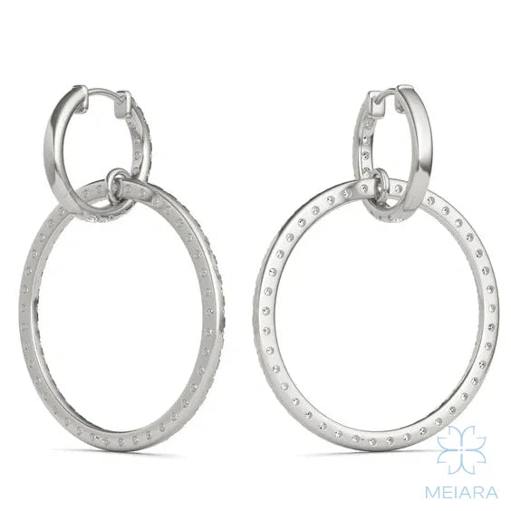 Infinite Drop Hoop Earrings - view 5