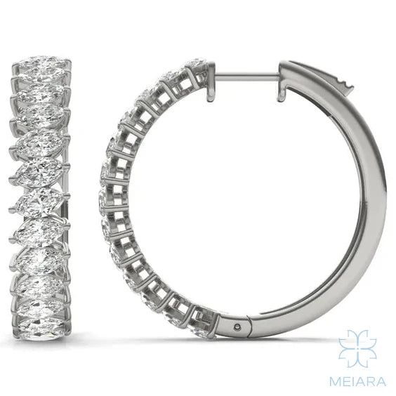 Asymmetric Couture Hoop Earrings - view 1