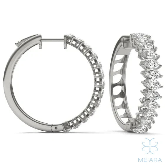 Asymmetric Couture Hoop Earrings - view 2