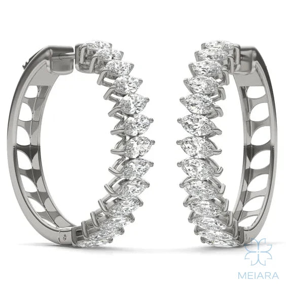 Asymmetric Couture Hoop Earrings - view 4