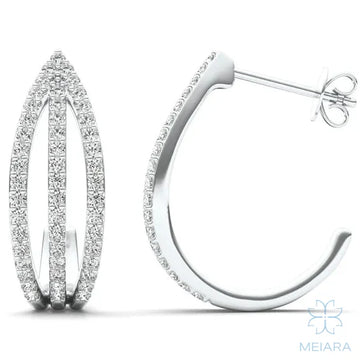 Triple Arc Hoop Earrings - view 1