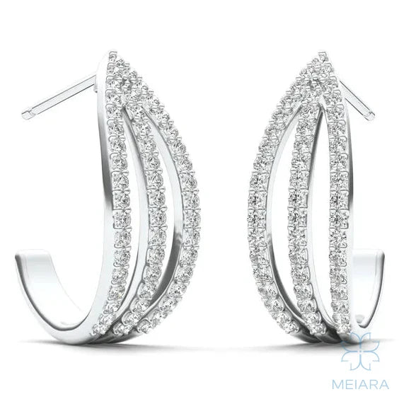 Triple Arc Hoop Earrings - view 4