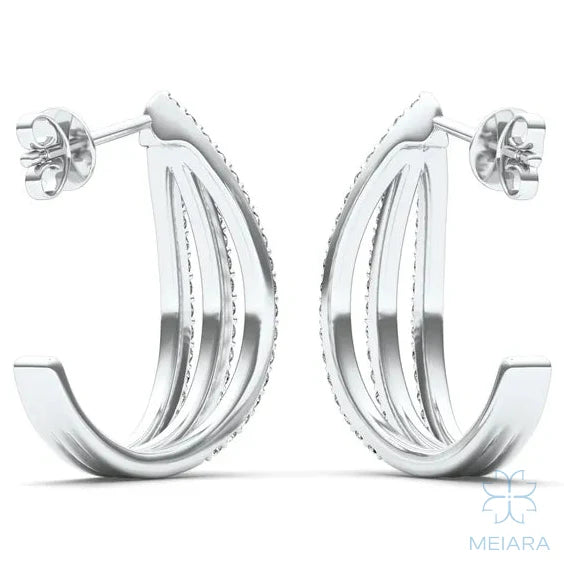 Triple Arc Hoop Earrings - view 5