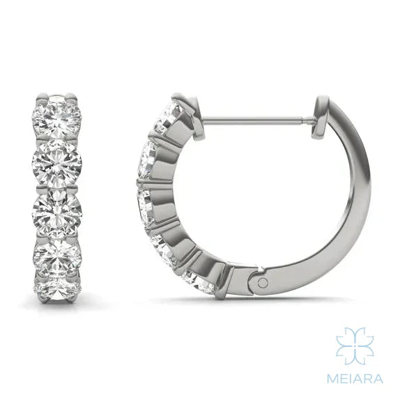 Eve Five Stone Hoop Earrings