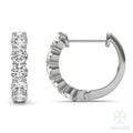 Eve Five Stone Hoop Earrings