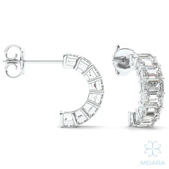 Esmeralda Huggie Hoop Earrings - view 2