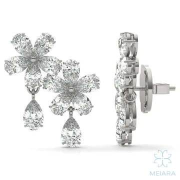 Viola Climber Drop Earrings - view 1
