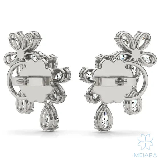 Viola Climber Drop Earrings - view 5