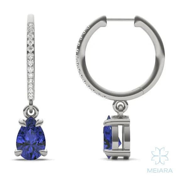 Solis Sapphire Huggie Drop Earrings