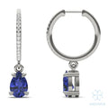 Solis Sapphire Huggie Drop Earrings