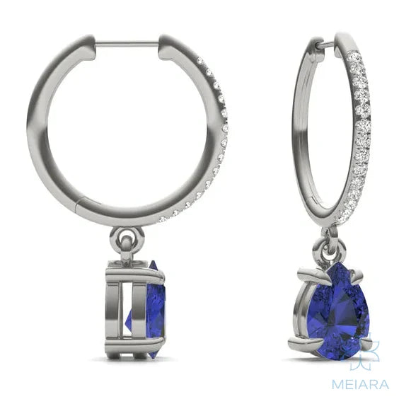 Solis Sapphire Huggie Drop Earrings