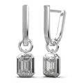 Aria Drop and Emerald Cut Hoop Earrings