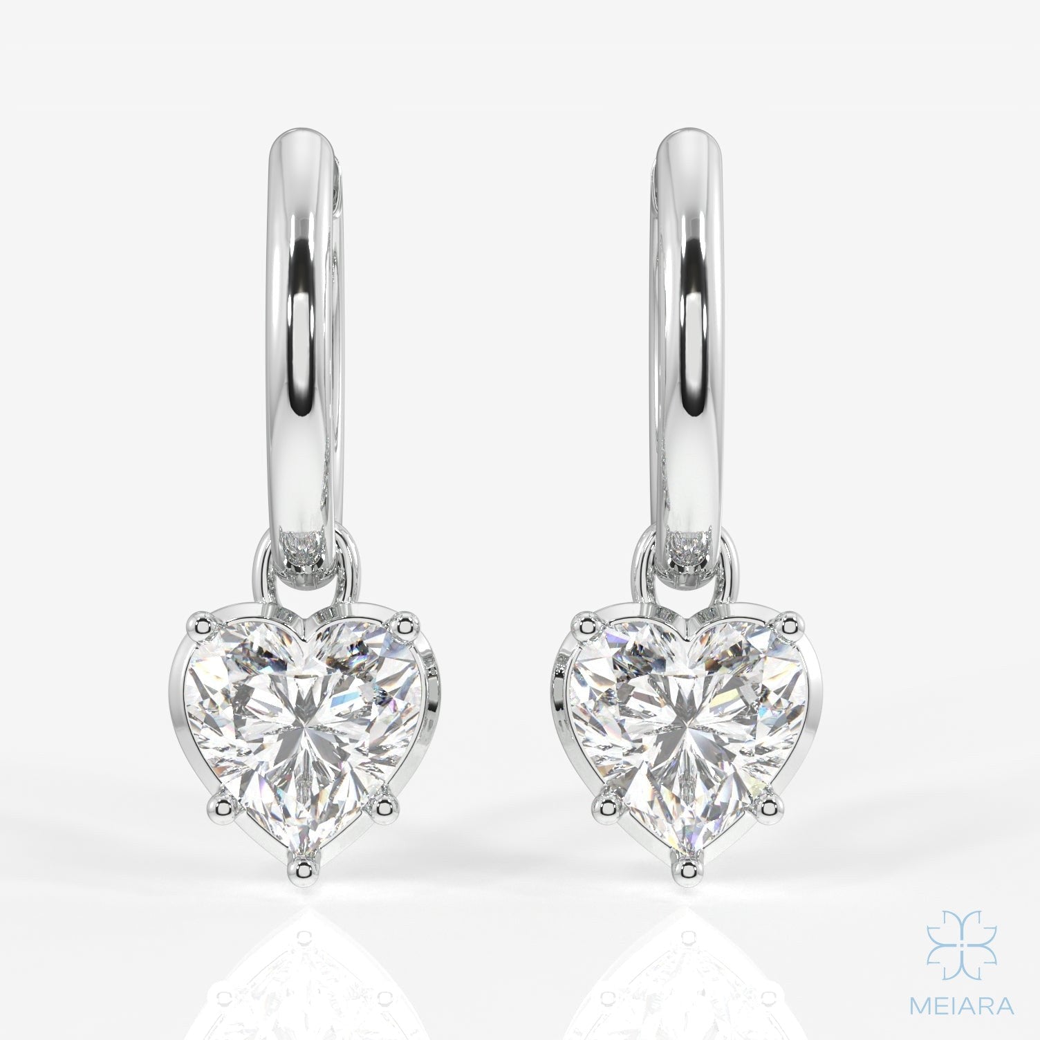 Eve Heart Cut Elara Dangler Earrings