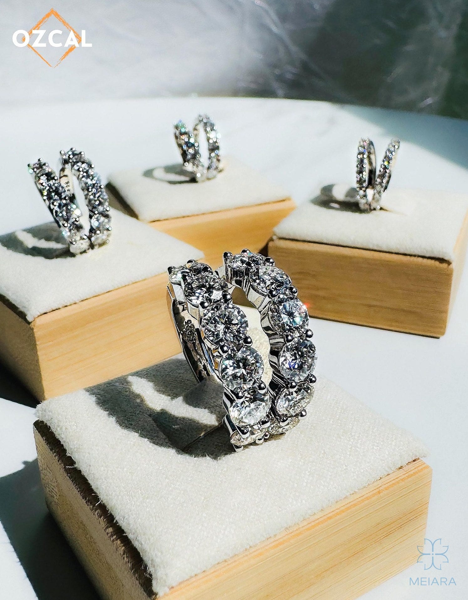 Eve VVS1 Huggie Hoop Earrings