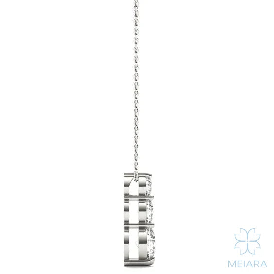 Mia Shared-Prong Lab-Grown Diamond Pendant - view 2