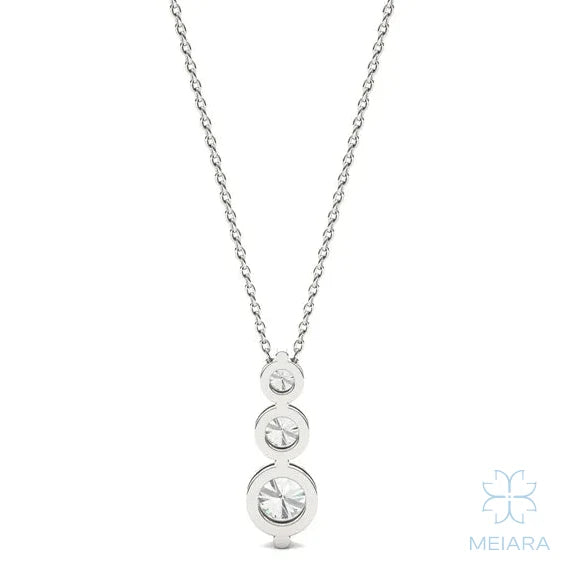 Mia Shared-Prong Lab-Grown Diamond Pendant - view 3