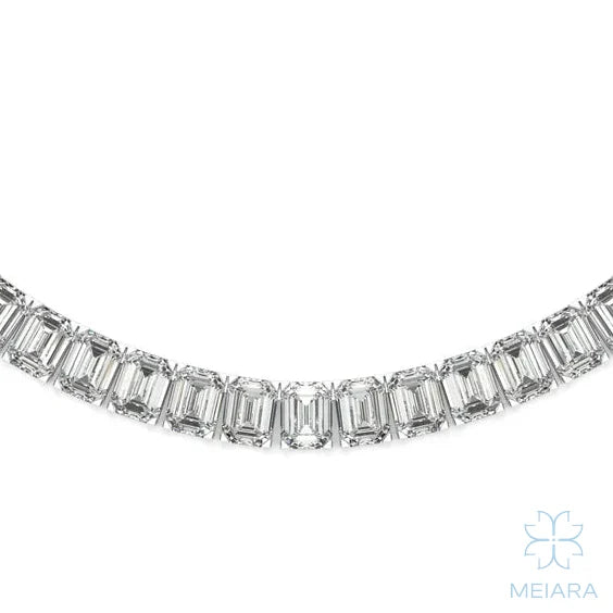 Emerald Couture 18" Tennis Necklace - view 3