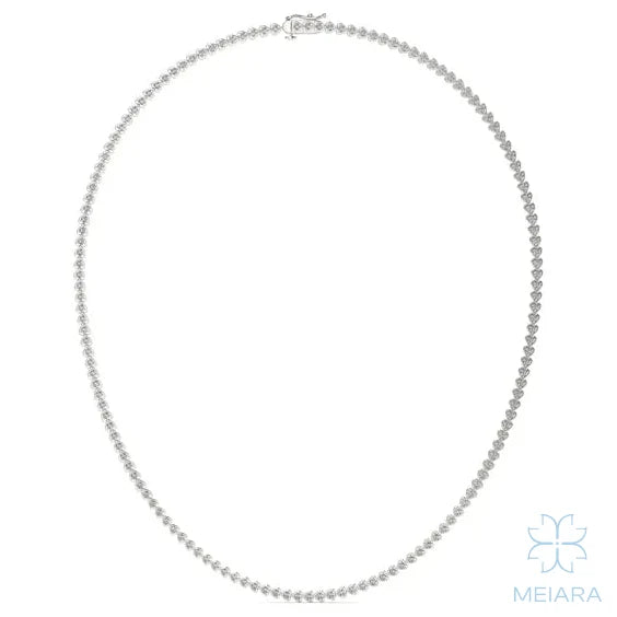 Eternal Heart Tennis Necklace - view 1