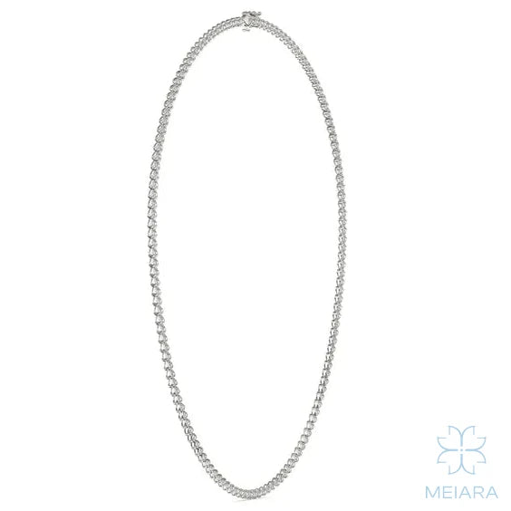 Eternal Heart Tennis Necklace - view 2