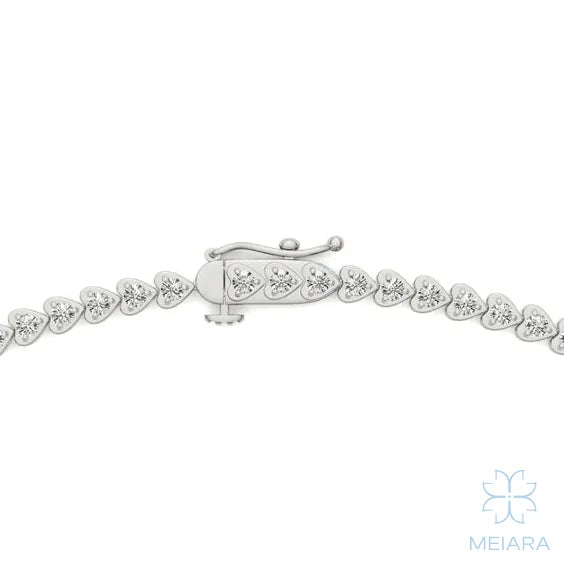 Eternal Heart Tennis Necklace - view 4
