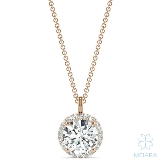 Single-Bail Signature Halo Pendant - view 1
