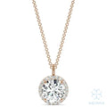 Iris Single-Bail Halo Pendant