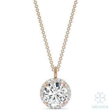 Single-Bail Signature Halo Pendant - view 1