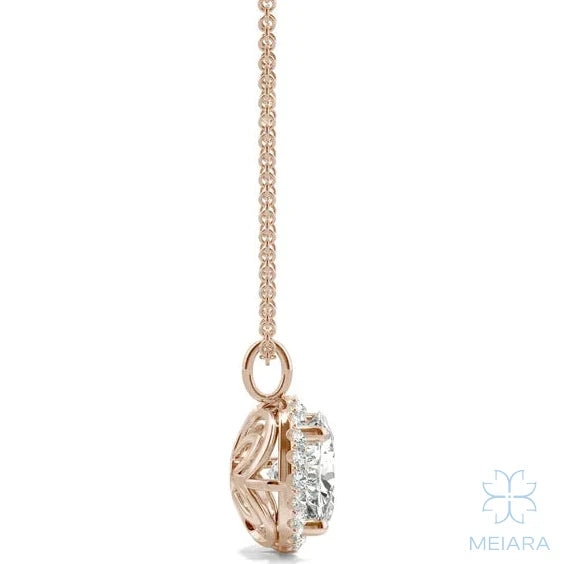 Single-Bail Signature Halo Pendant - view 2